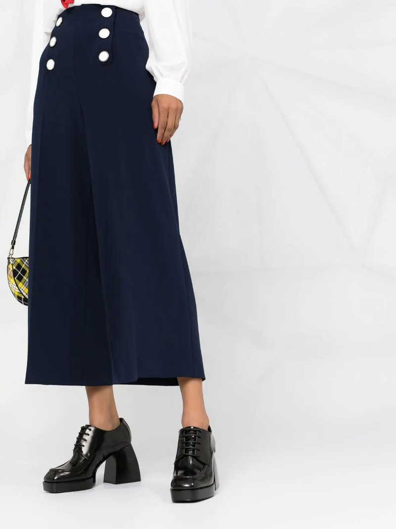 double breasted cropped trousers 5