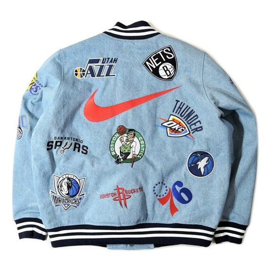 Supreme x Nike x NBA Teams Warm-Up Jacket 'Teal Multi-Color' SUP-SS18-772 - 2