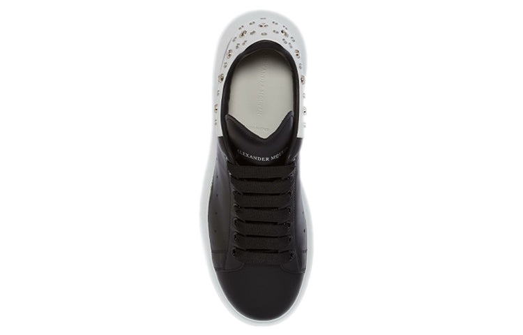 Alexander McQueen Oversized Studded Leather Sneakers 'Black' 485246WHGP51070 - 5