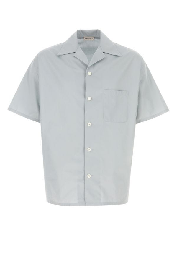 Grey poplin shirt - 1