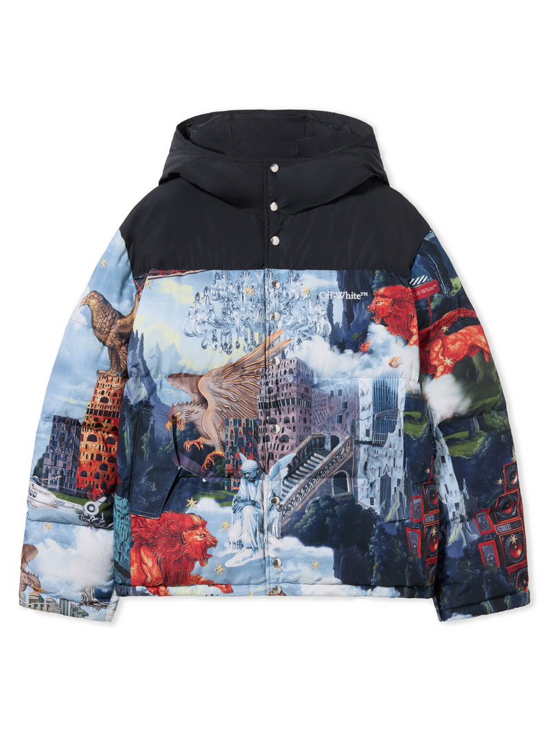World Paint Bicolor Down Jacket 1