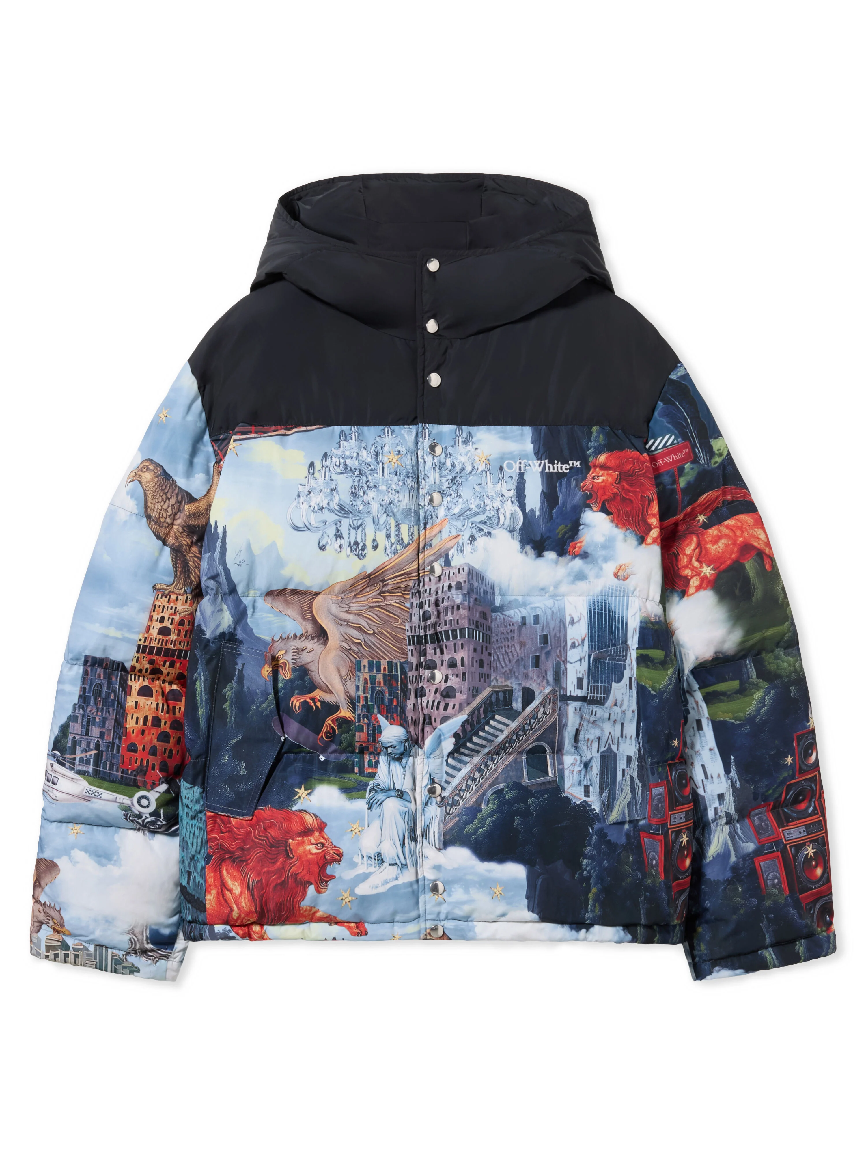 World Paint Bicolor Down Jacket - 1