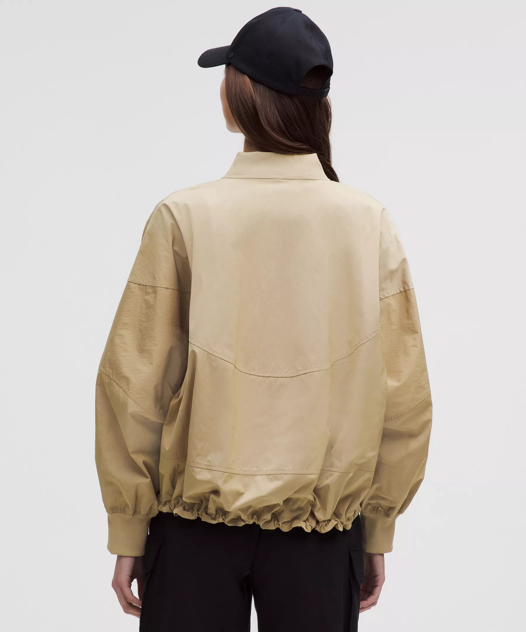 Lightweight Hem-Cinch Bomber Jacket - 3