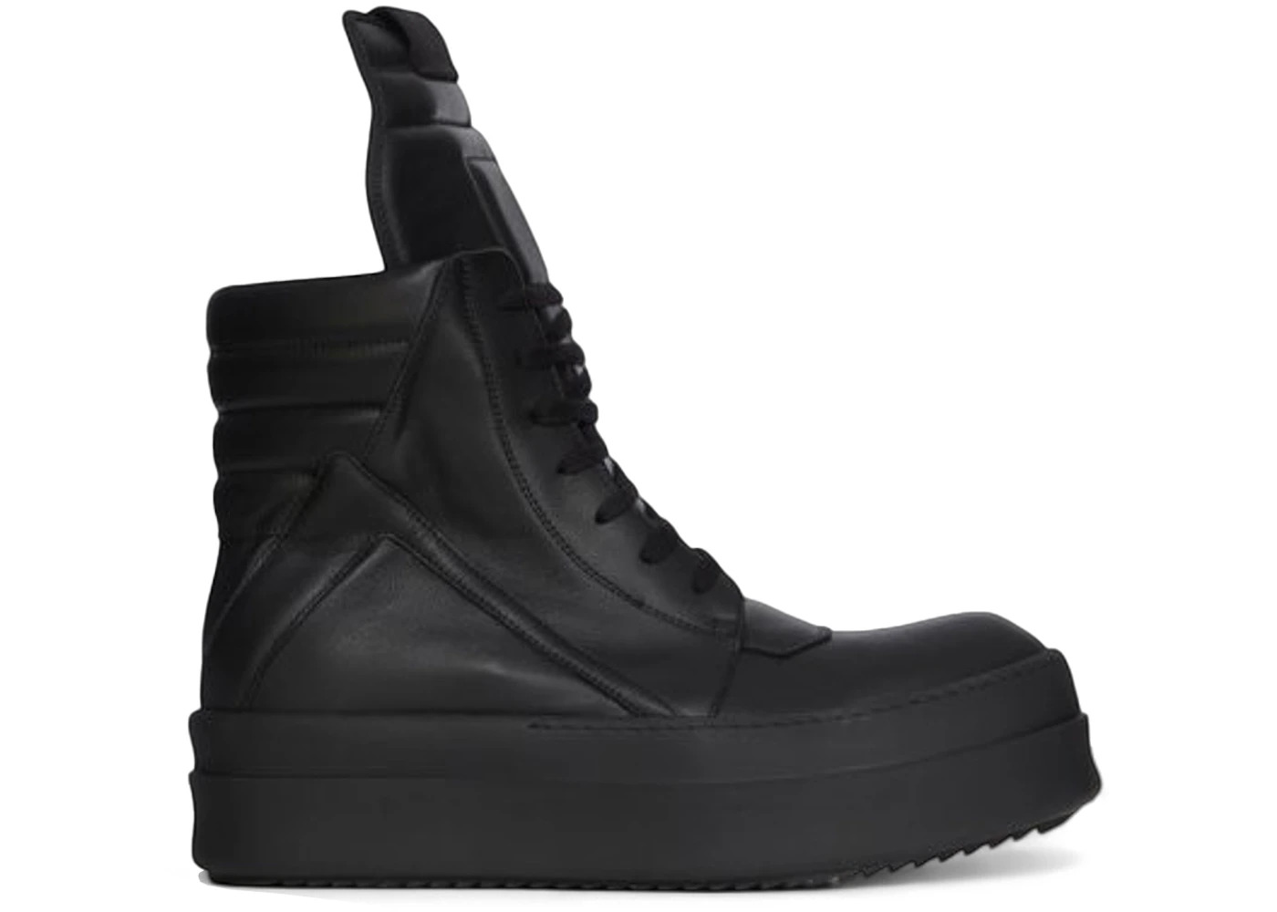 Rick Owens Mega Bumper Geobasket All Black - 1