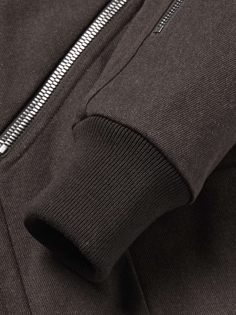 + 보니토 비행 Zip-Detailed 코튼-Drill Bomber Jacket 3