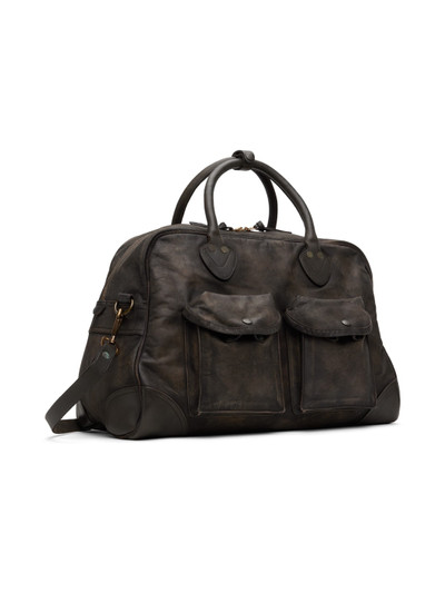 RRL by Ralph Lauren Brown Leather Duffle Bag outlook