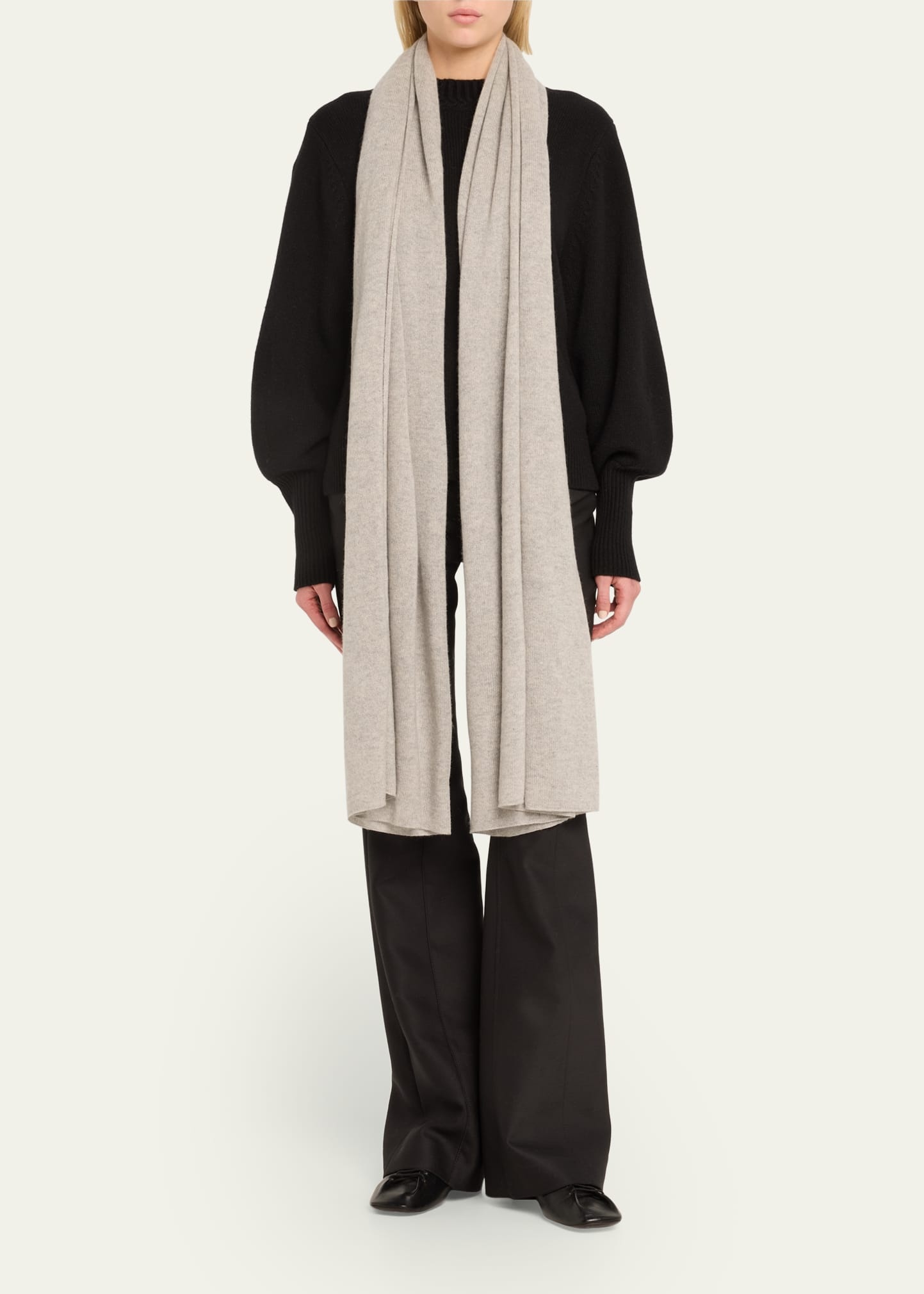 Solid Cashmere Scarf - 2