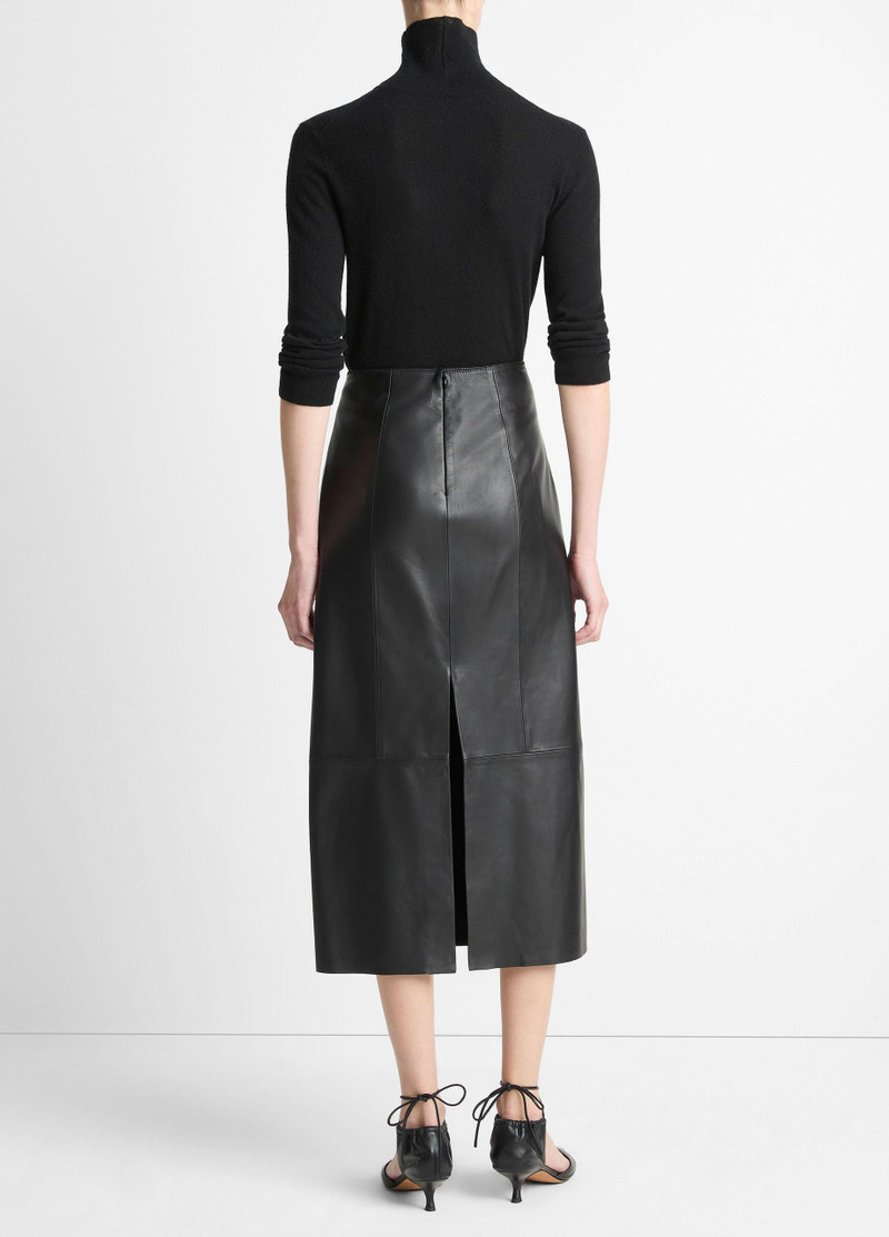Vince Leather Straight Skirt outlook