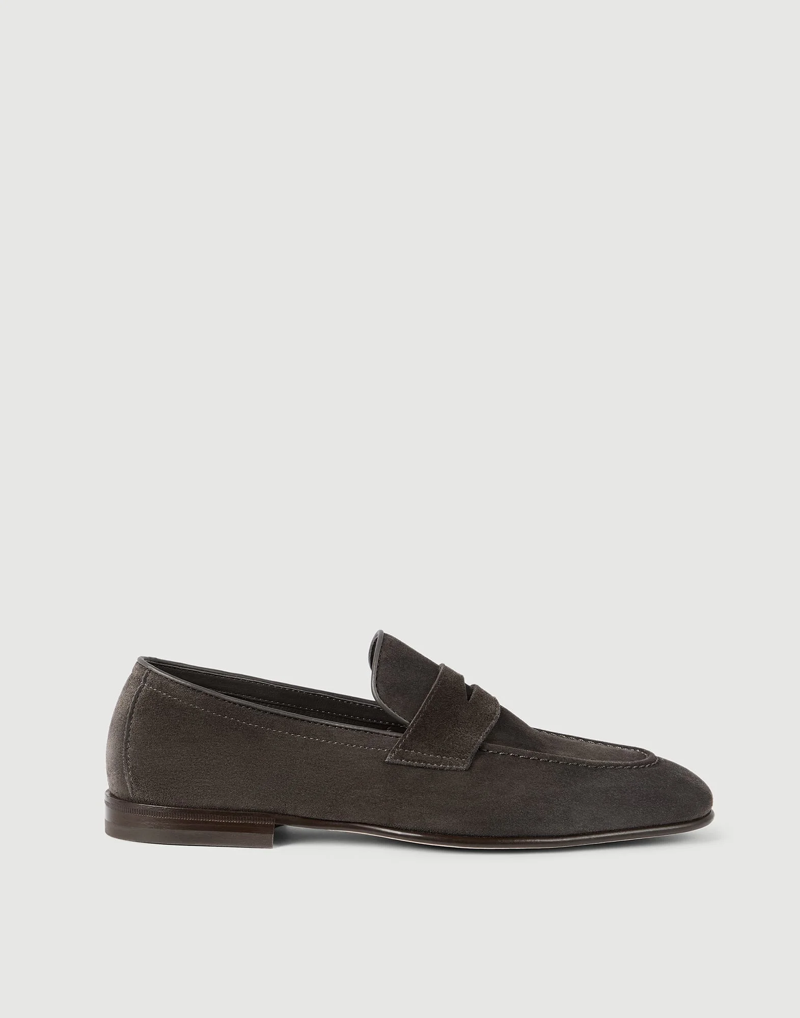 Suede soft penny loafers - 1