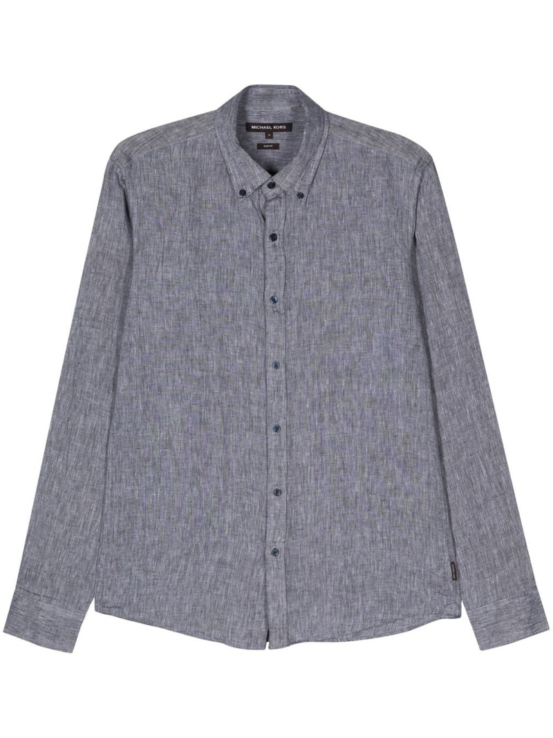 slub-texture linen shirt 1