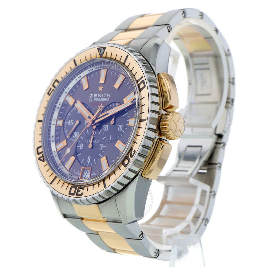 Pre-owned Zenith El Primero Stratos Flyback Chronograph Automatic Brown Dial Men's Watch 51.2061.405 - 3