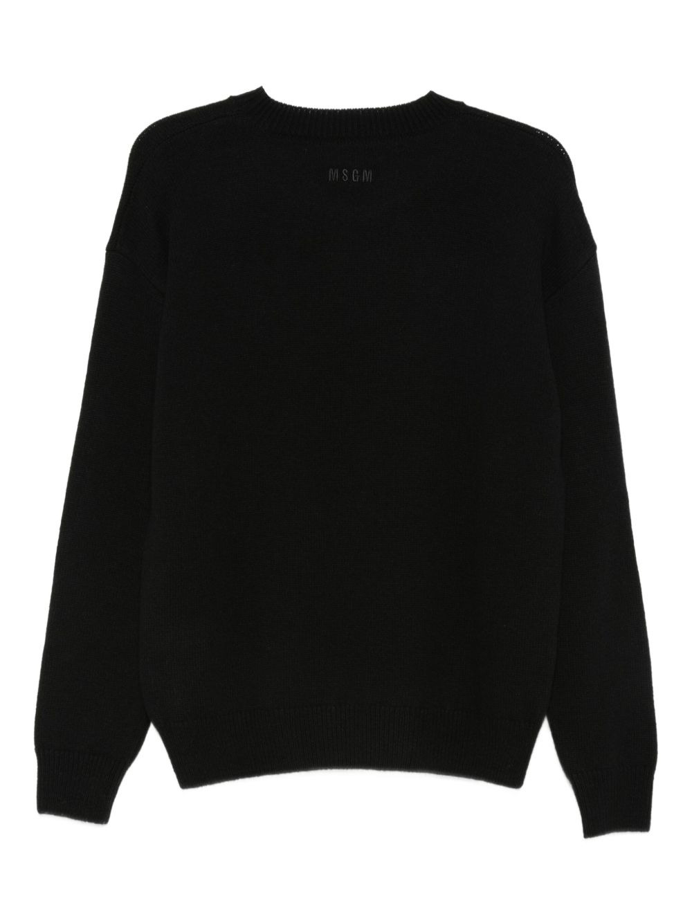 crew-neck logo sweater - 2