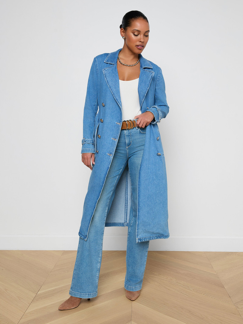 L'AGENCE Bradley Trench Coat outlook