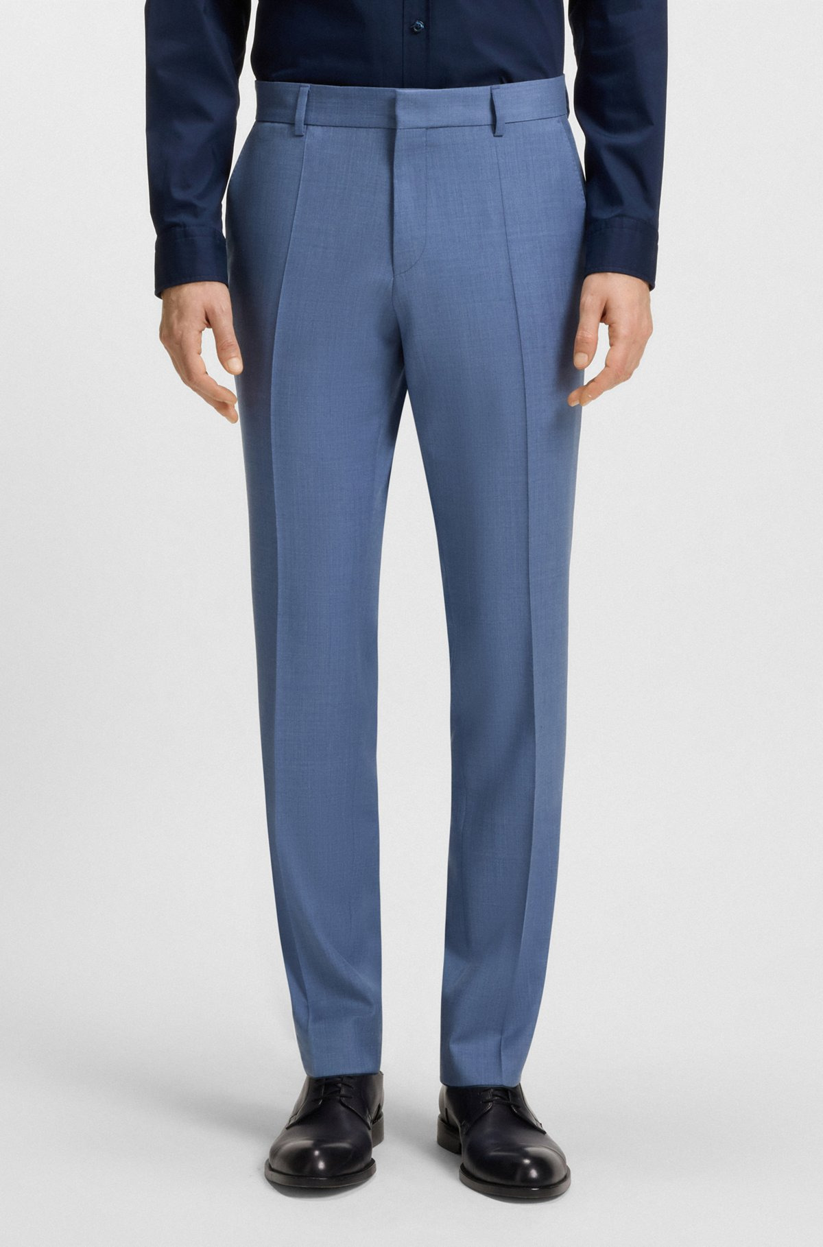 EXTRA-SLIM-FIT PANTS IN VIRGIN-WOOL SERGE - 2
