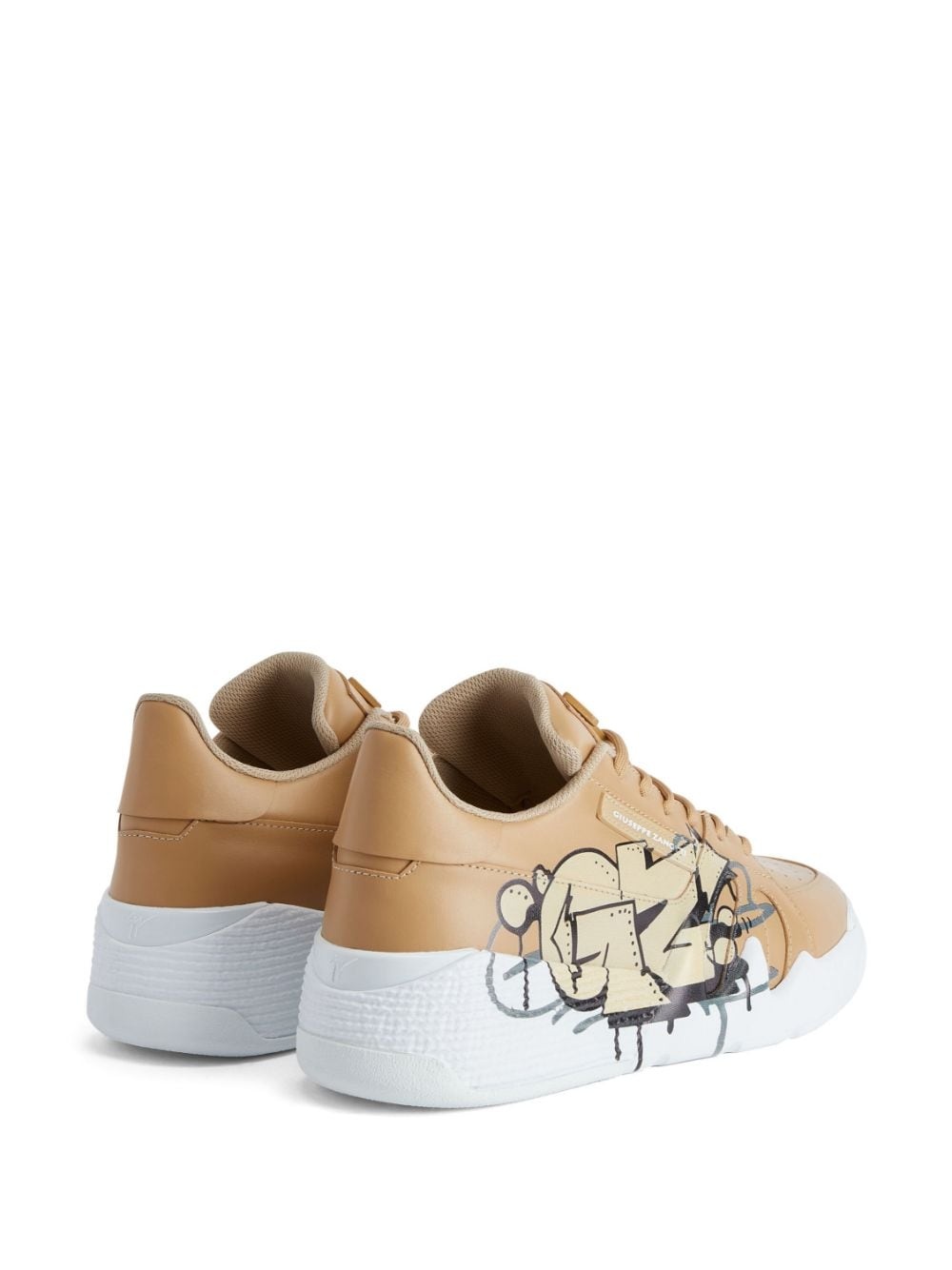 Talon logo-plaque leather sneakers - 3