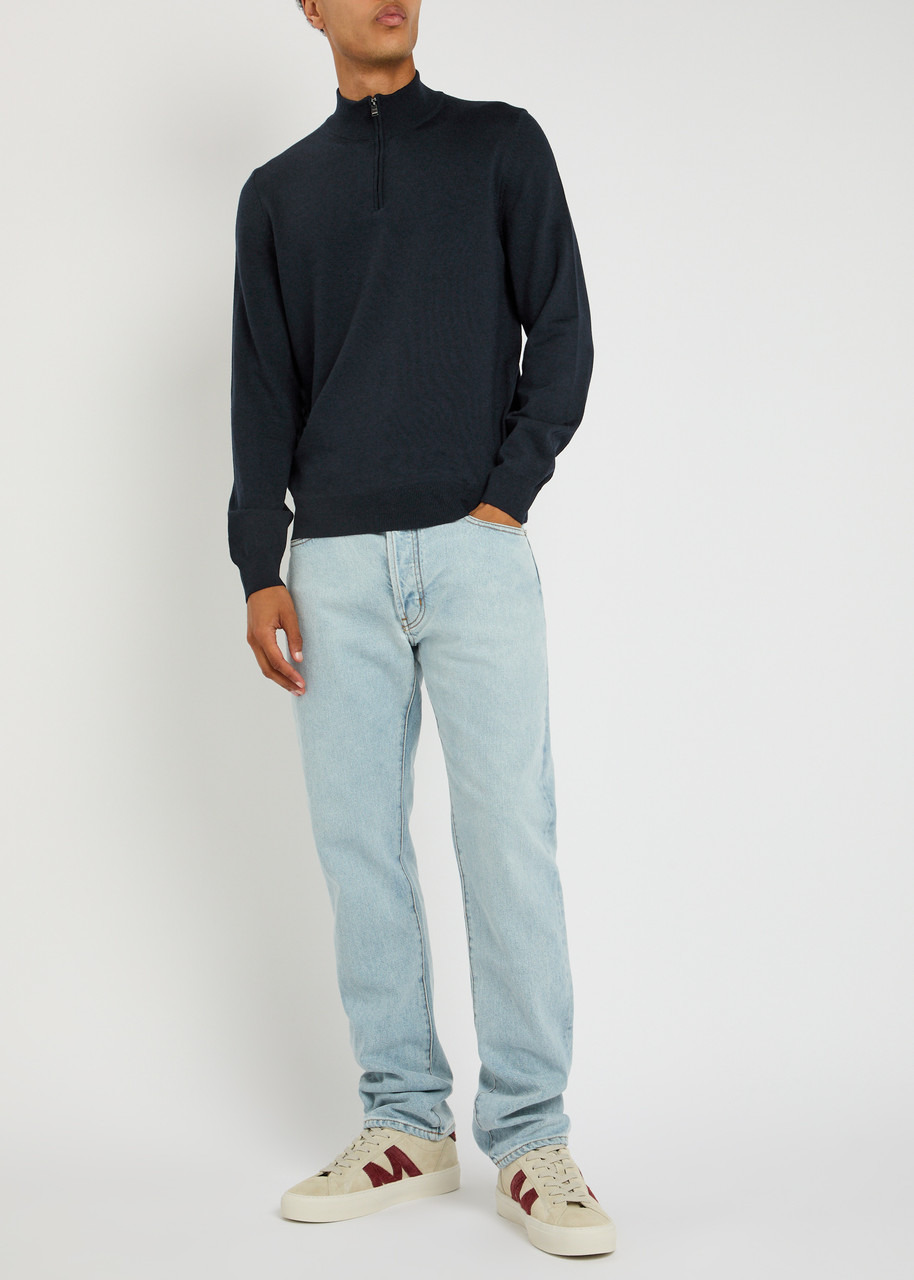 Boss Ebenji Half-zip Fine-knit Jumper - 4
