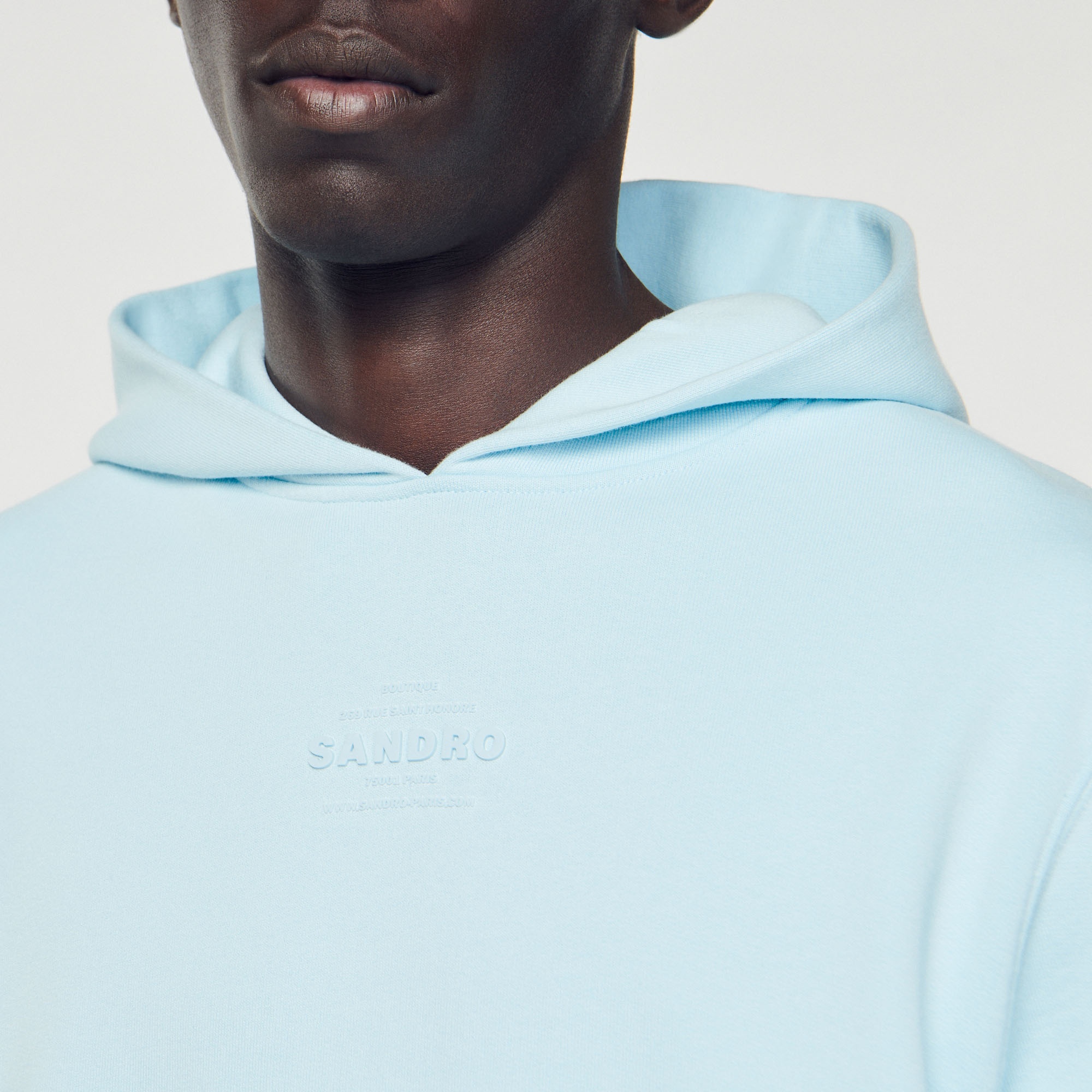 Hooded sweatshirt with rubber logo - 4