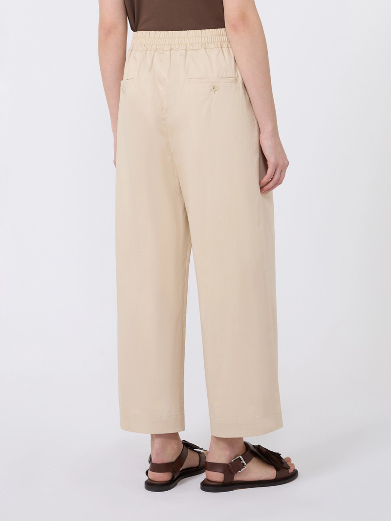 GOLFO Cotton rasetto trousers - BEIGE 4