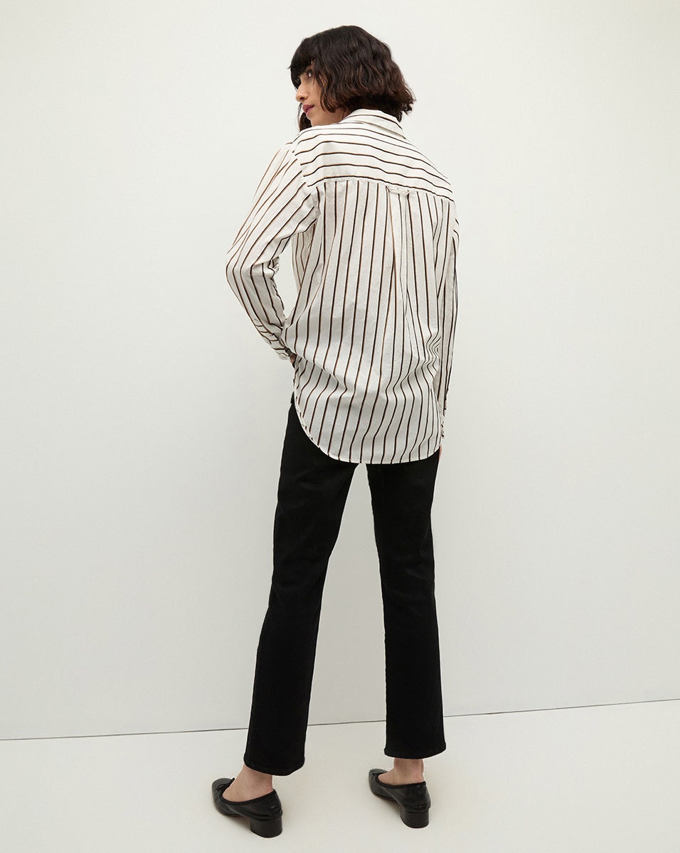 KEIKO STRETCH-COTTON BUTTON-DOWN - 6