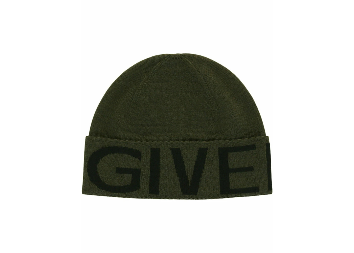 Givenchy Jacquard Logo Beanie Khaki Multi - 3