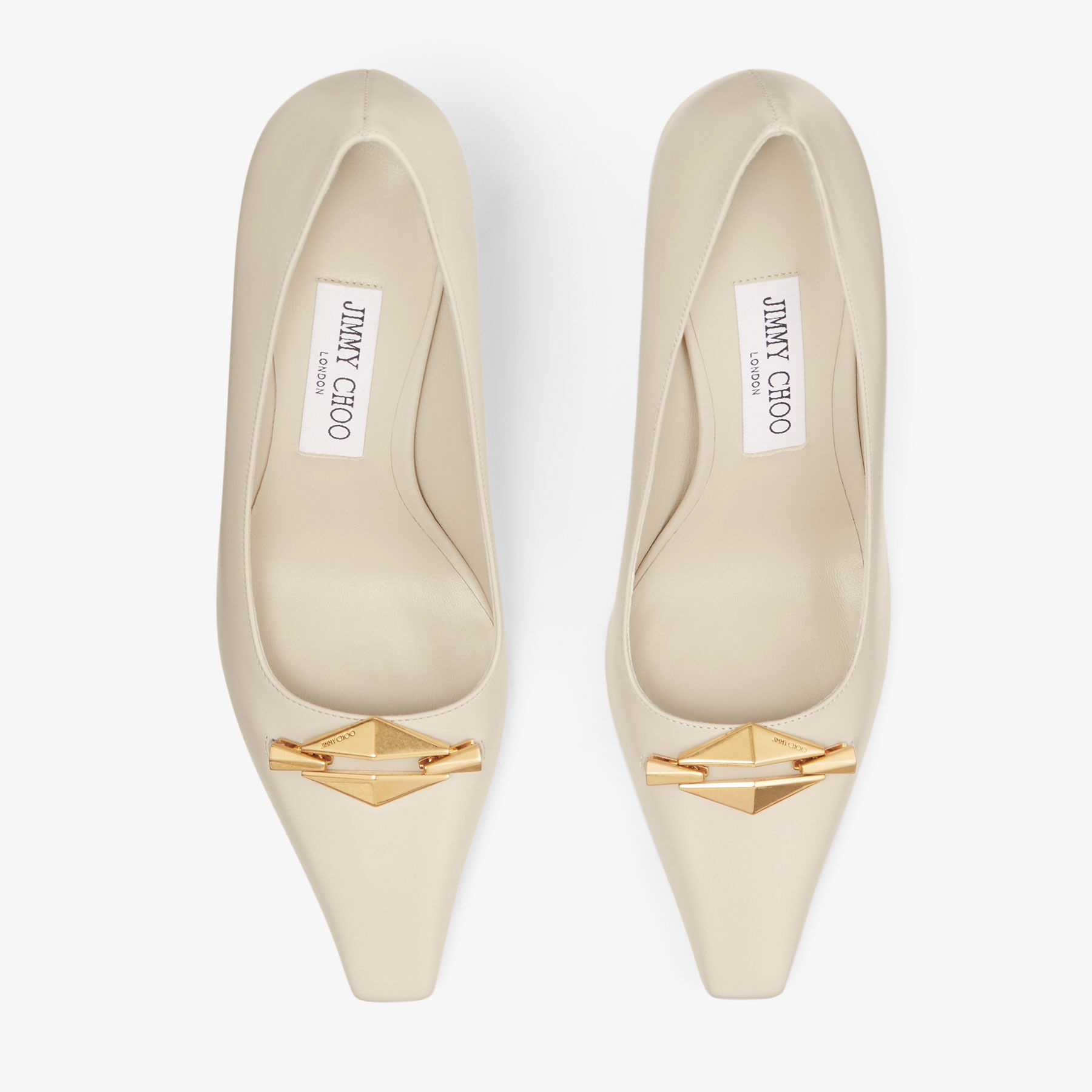JIMMY CHOO Ryker 90 Bamboo Leather Pumps | REVERSIBLE