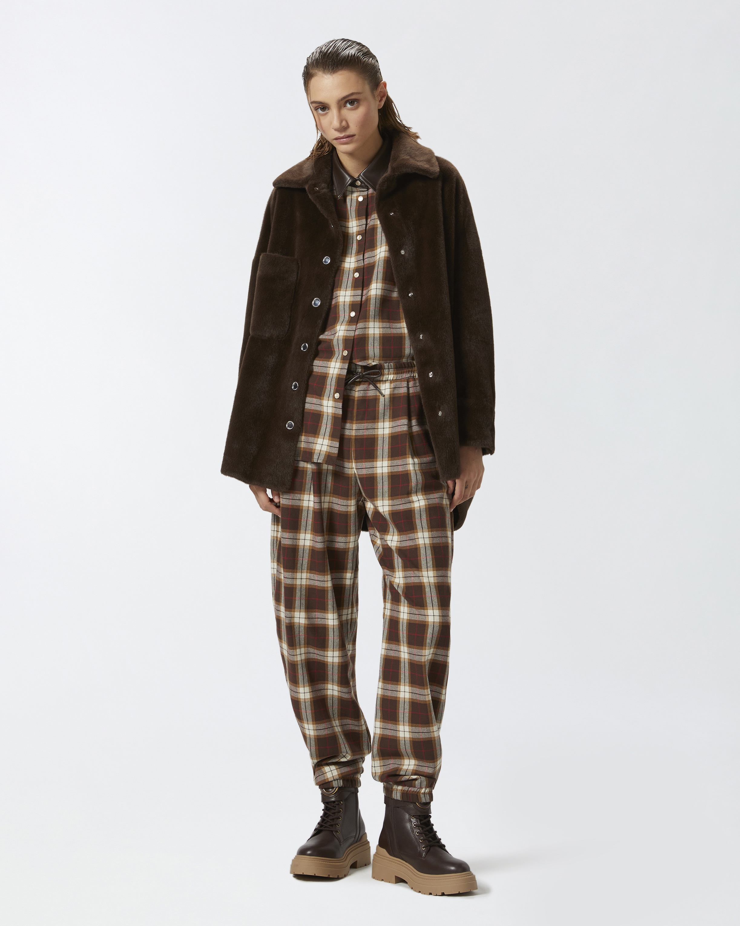 PLAID SHIRT JACKET - 3