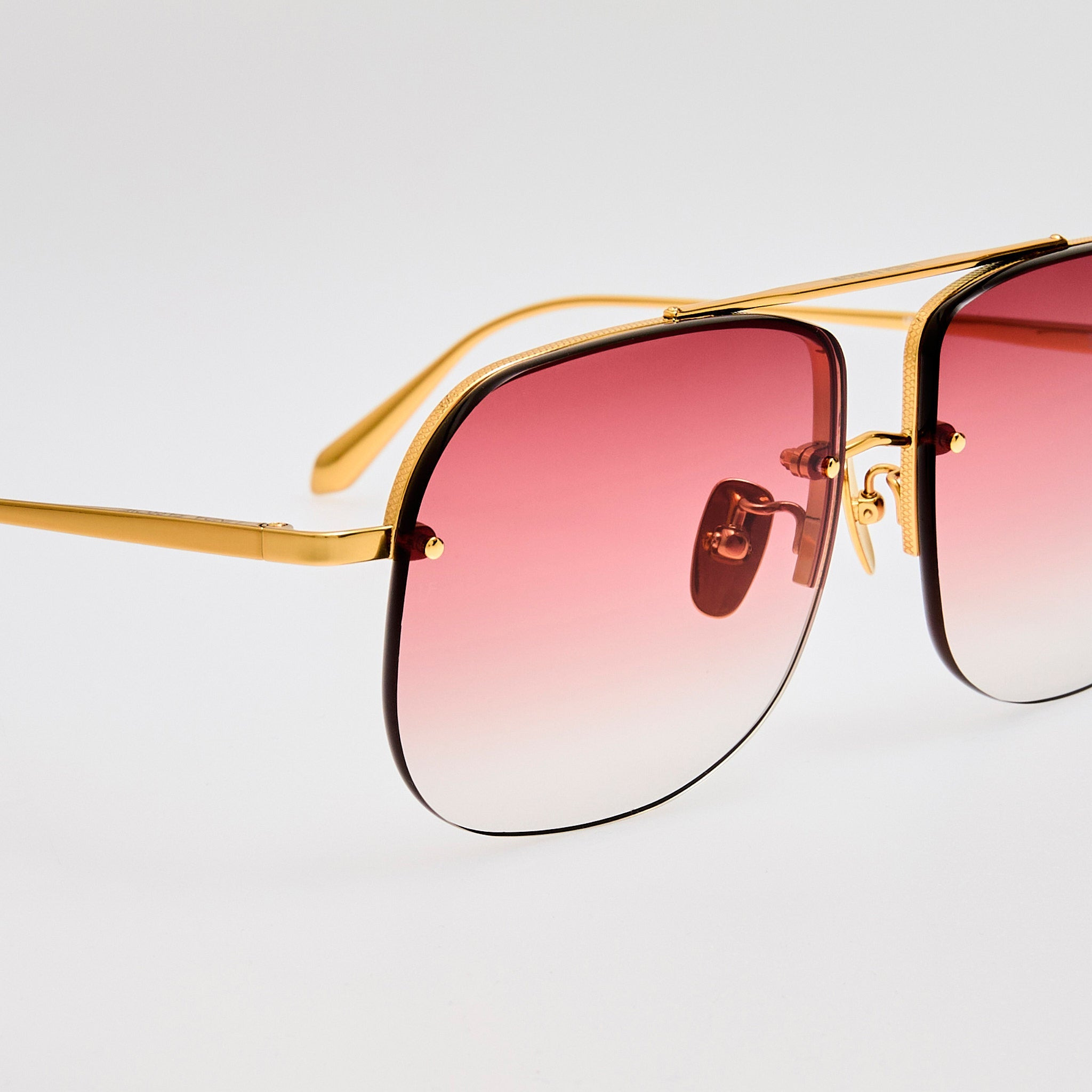 Seren Sunglasses in Red and Gold - 5