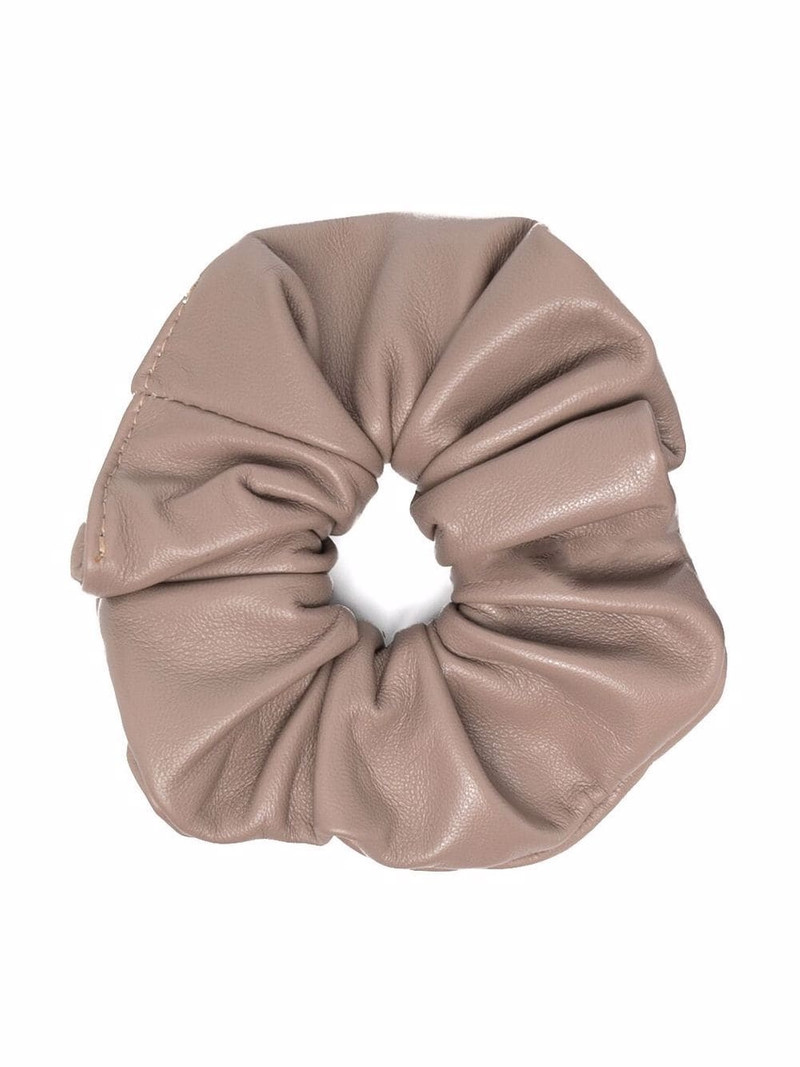 leather scrunchie hairband 1
