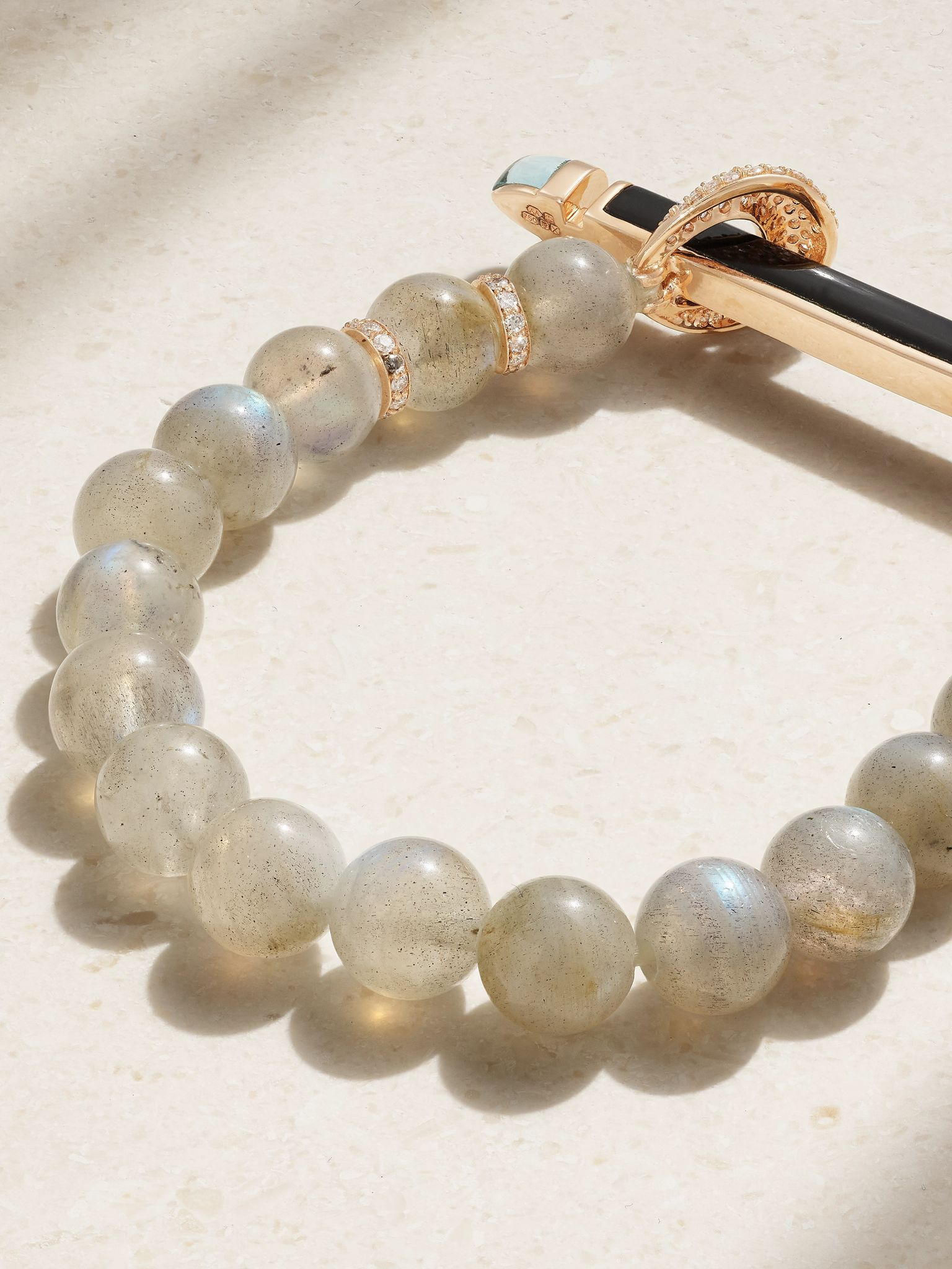 18-karat gold multi-stone bracelet Gold - 3