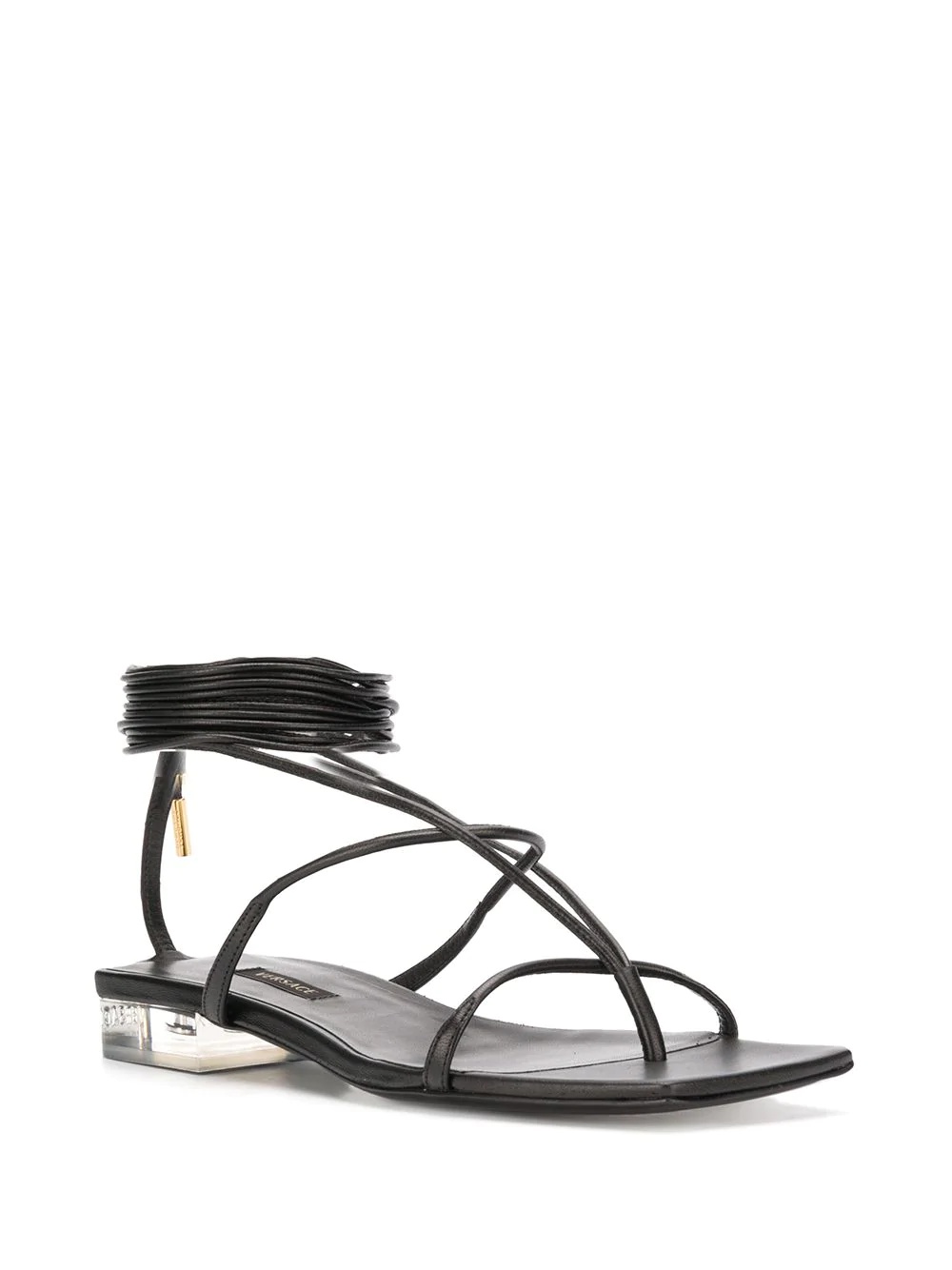 wraparound thong sandals - 2