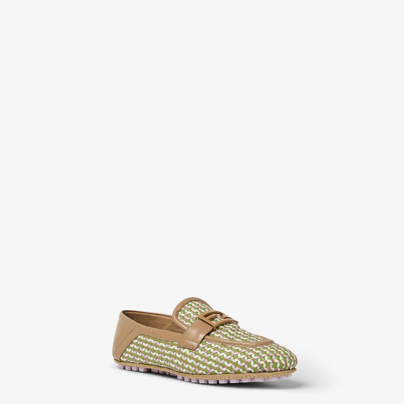 Baguette Multicolor leather loafers 2