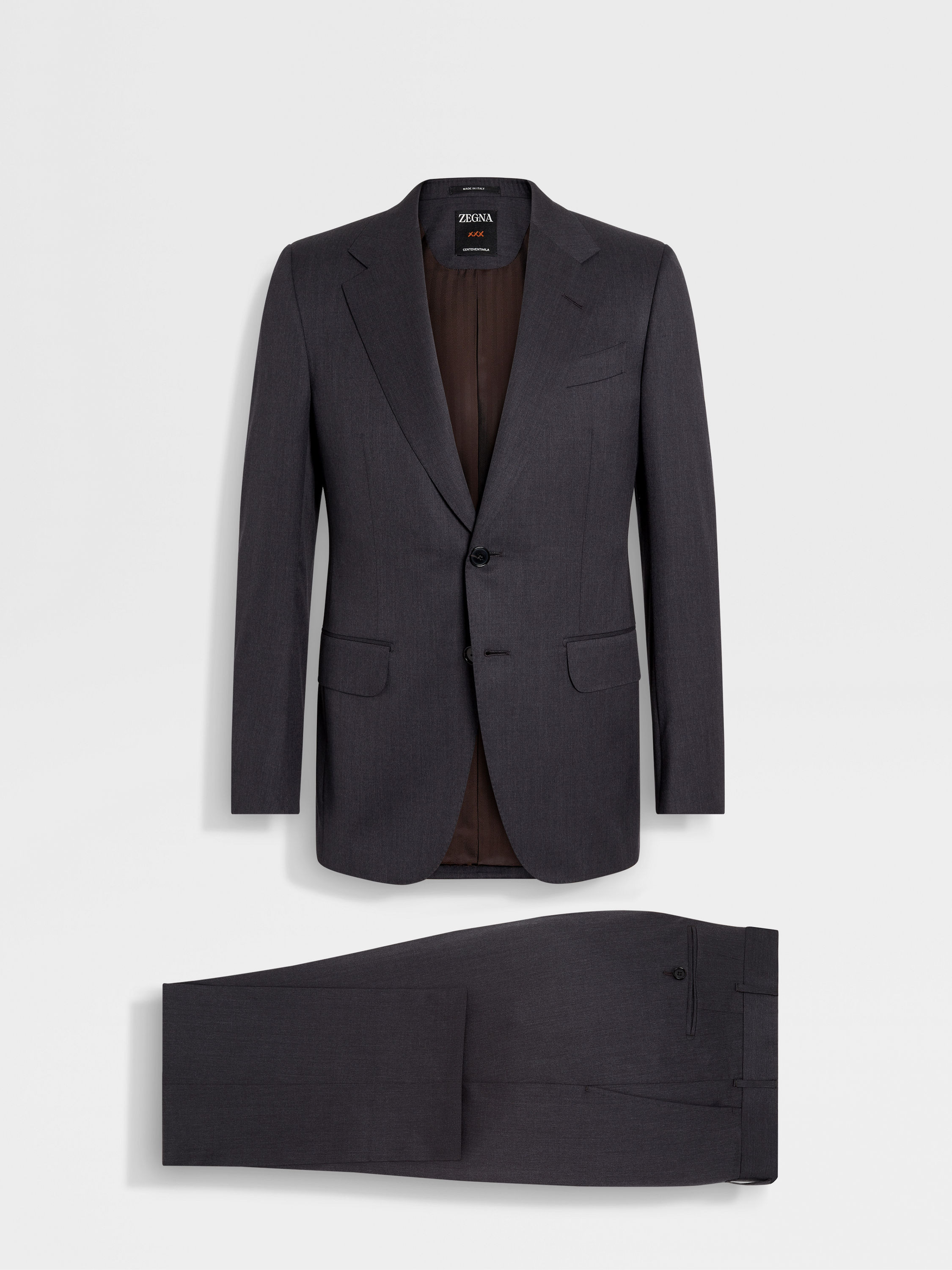 GREY CENTOVENTIMILA WOOL SUIT - 2
