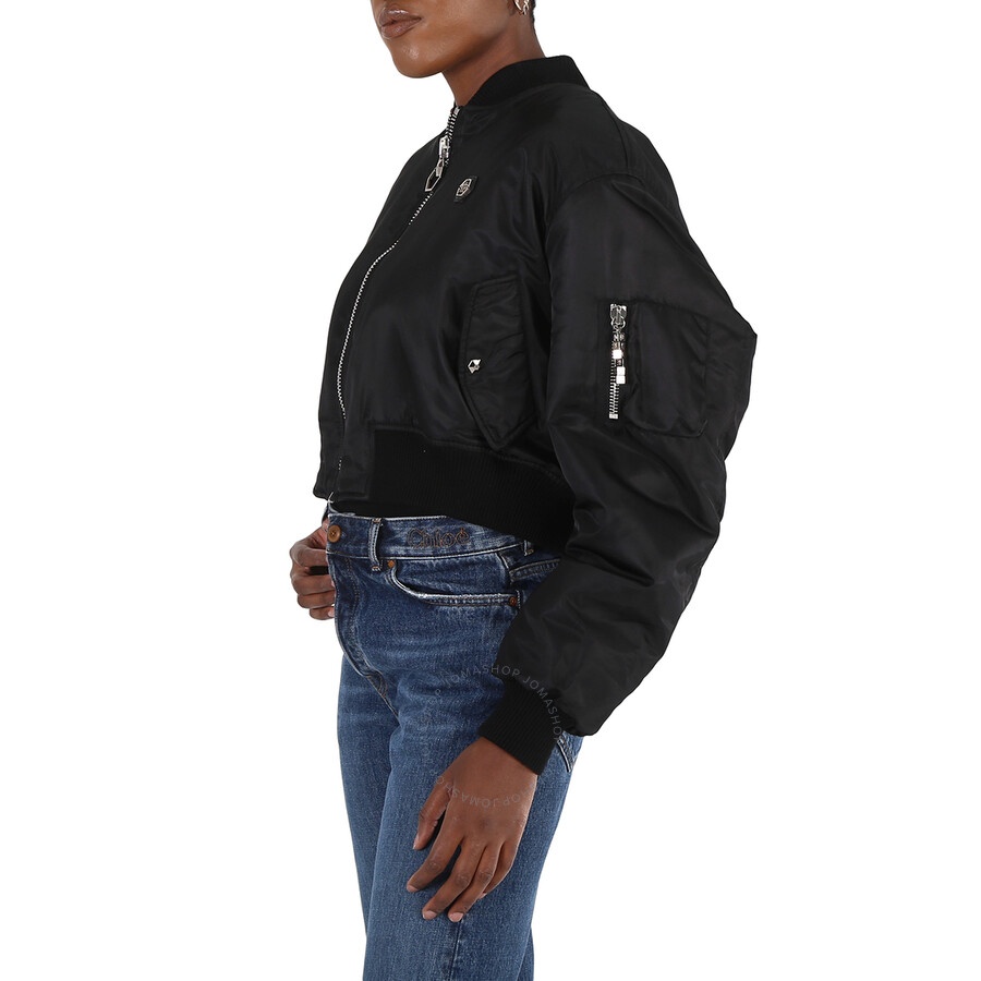 Philipp Plein Ladies Black Teddy Bear Bomber Jacket - 5