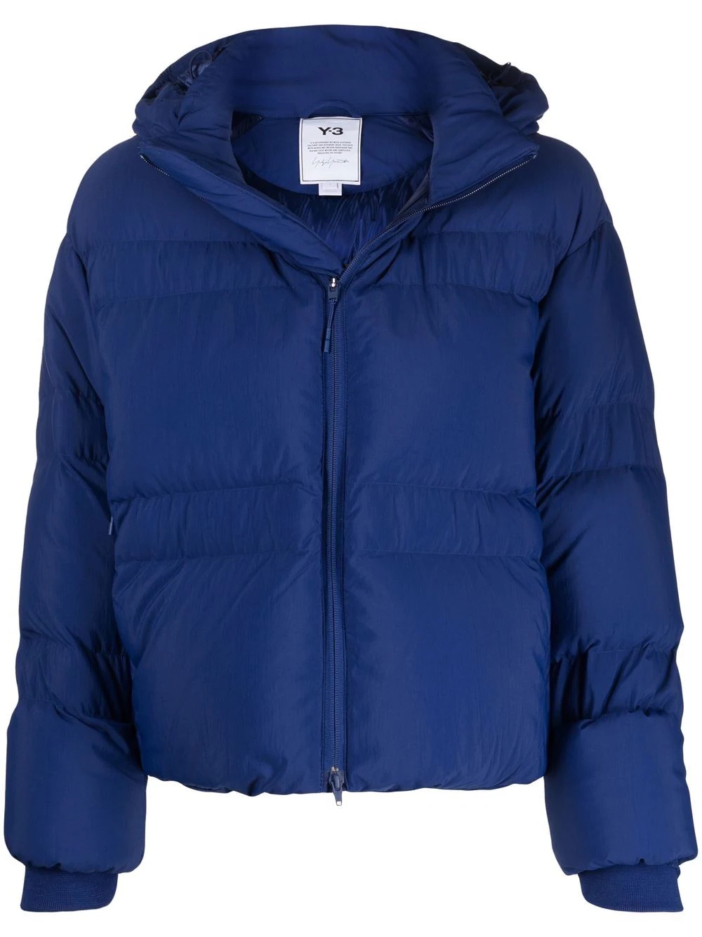 zip-up hooded puffer jacket - 1