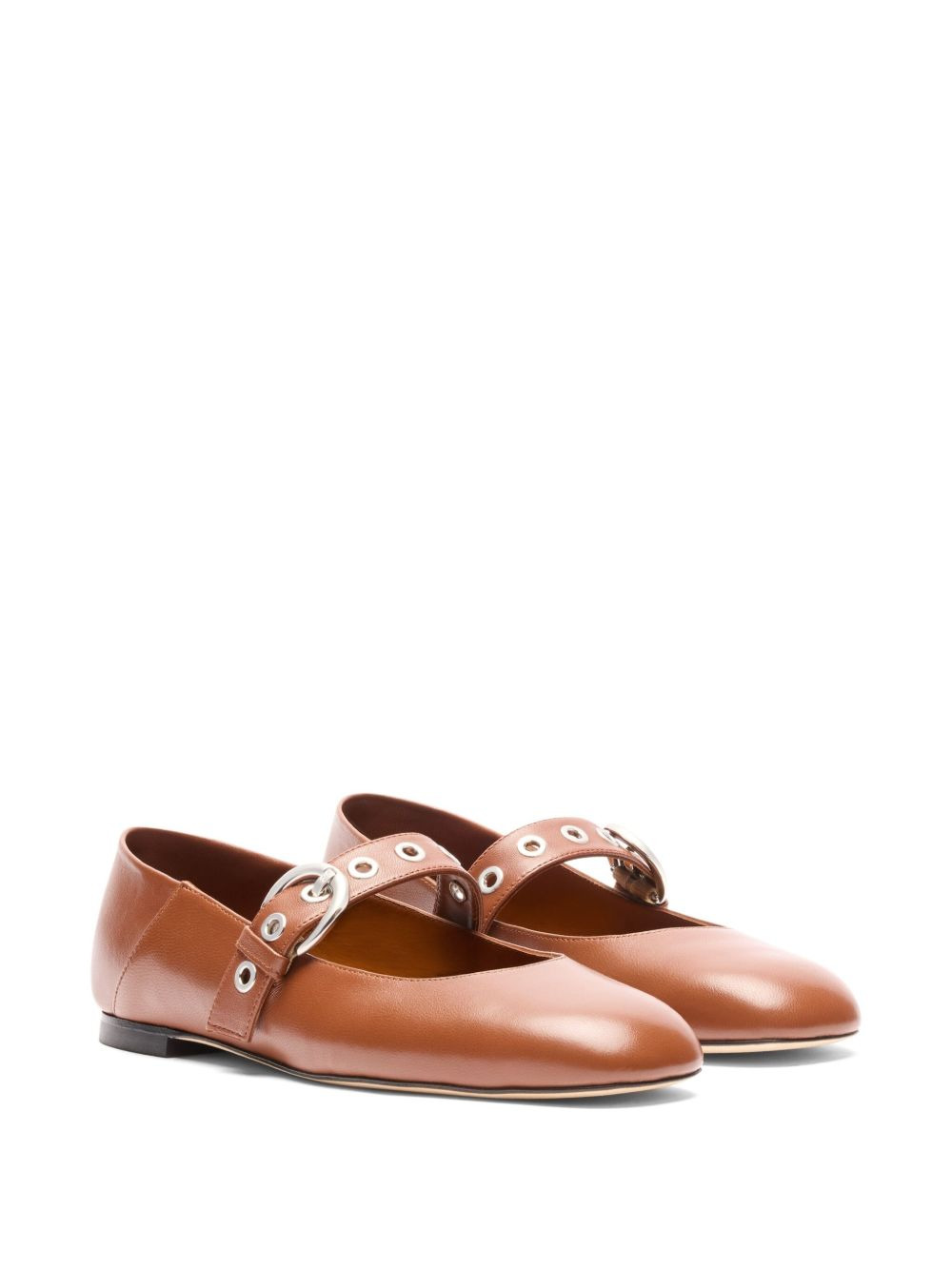 Supermoto Mary Jane buckle-detail ballet flats - 2