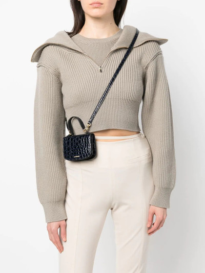 Jil Sander leather mini crossbody bag outlook