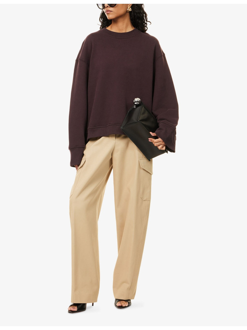 The Frankie Shop Talia Relaxed-Fit Cotton-Blend Sweatshirt outlook