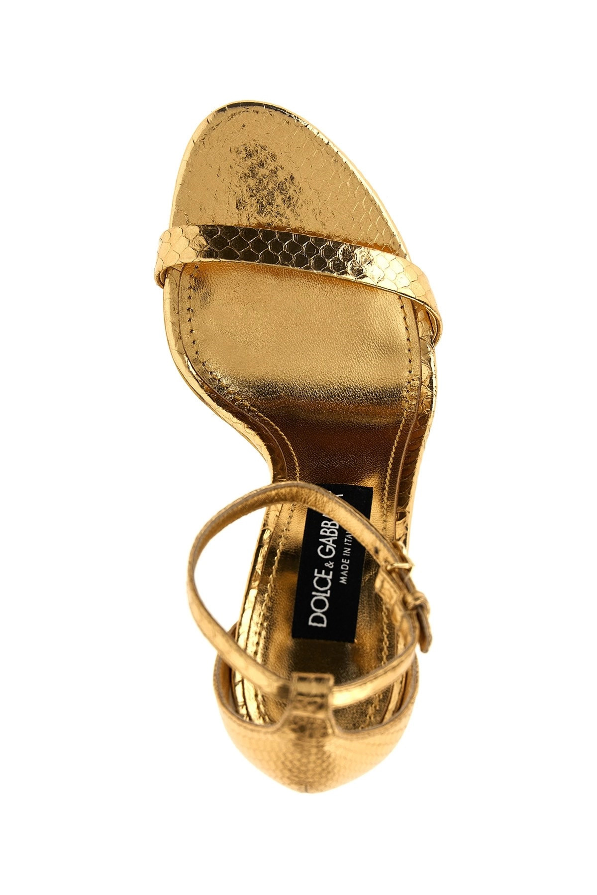 Laminated python sandals - 4