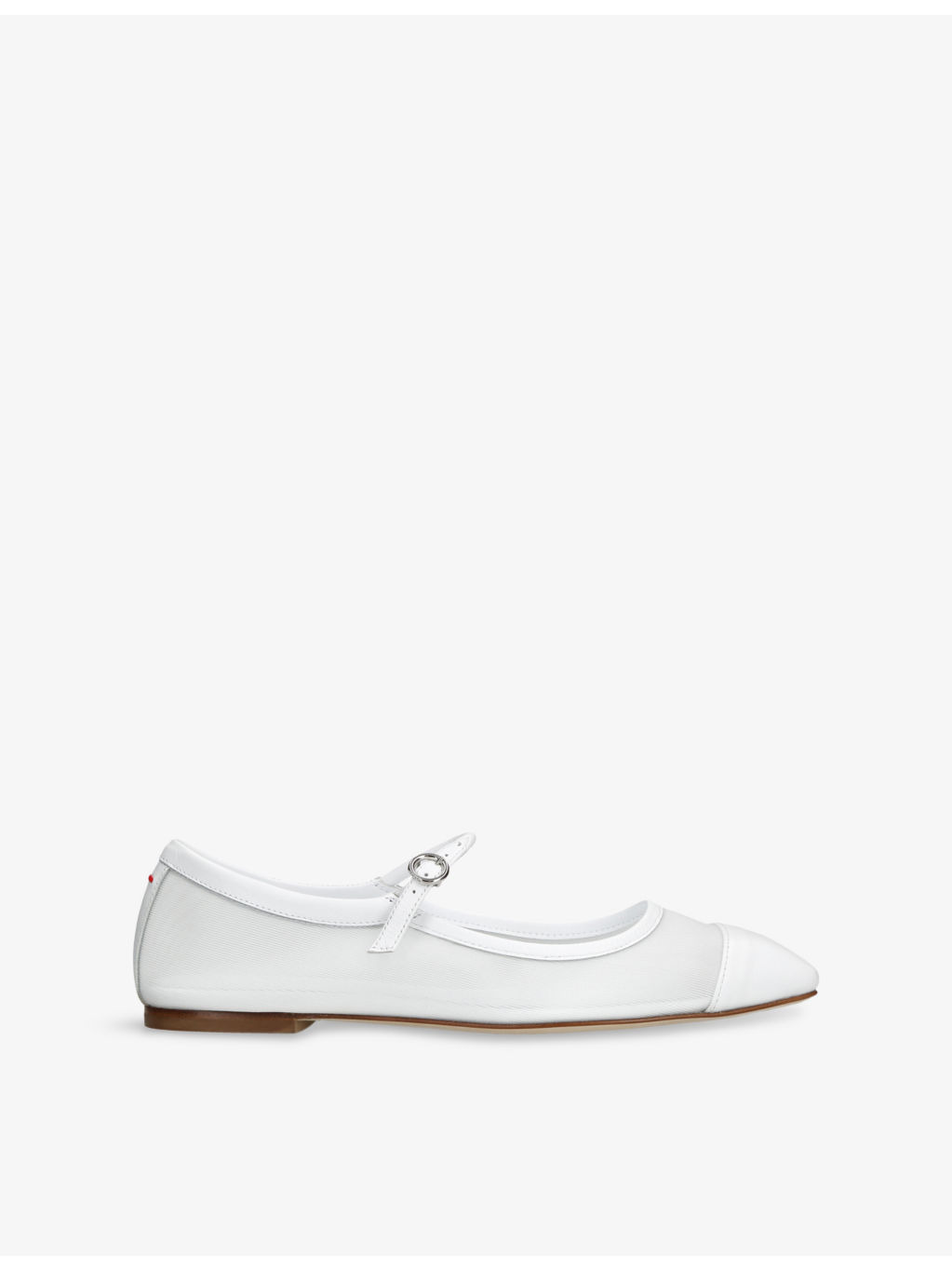 Uma Mesh and Leather Mary Jane Flats - 1
