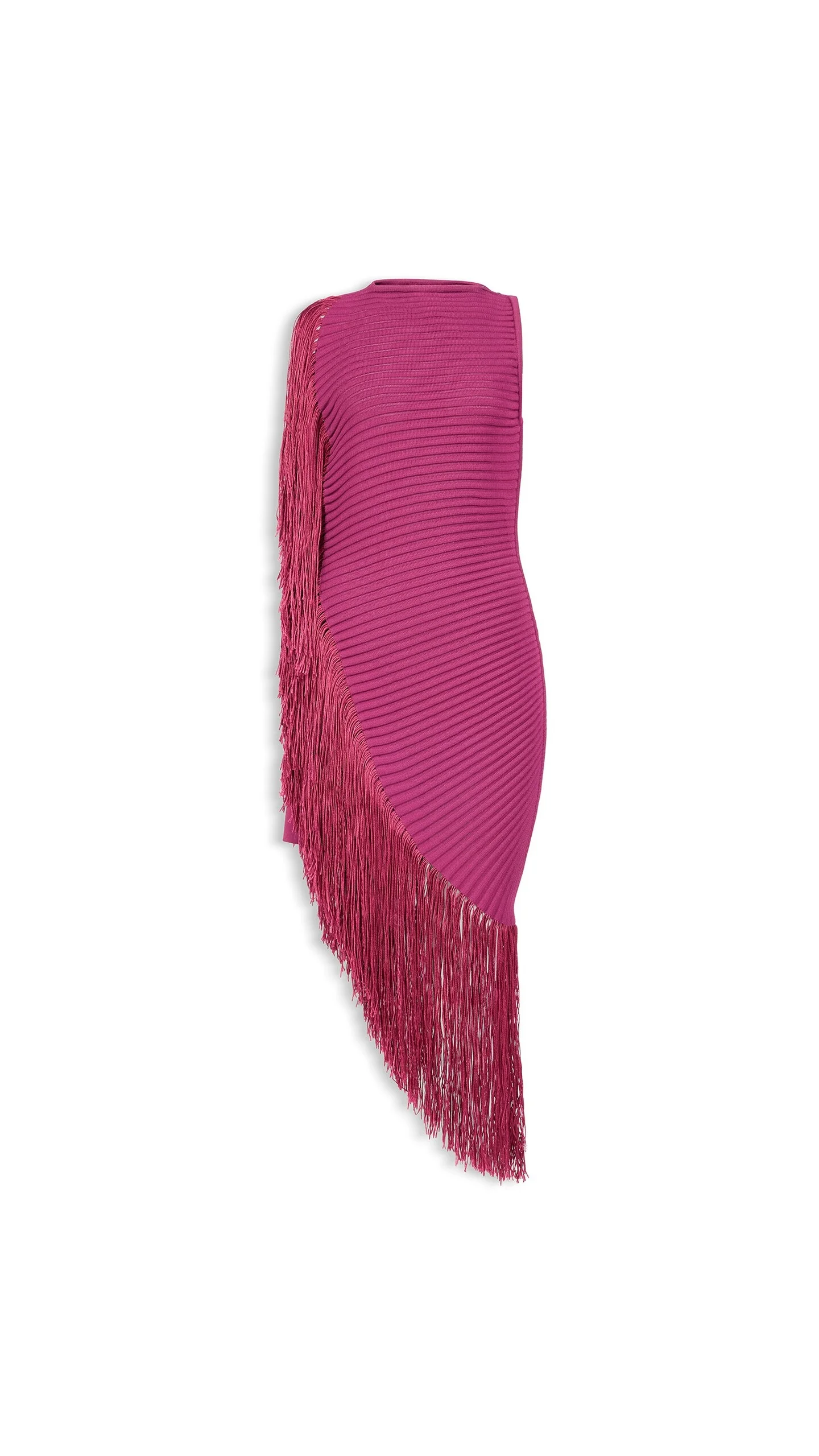 ASYMMETRIC FRINGED DRESS - 1