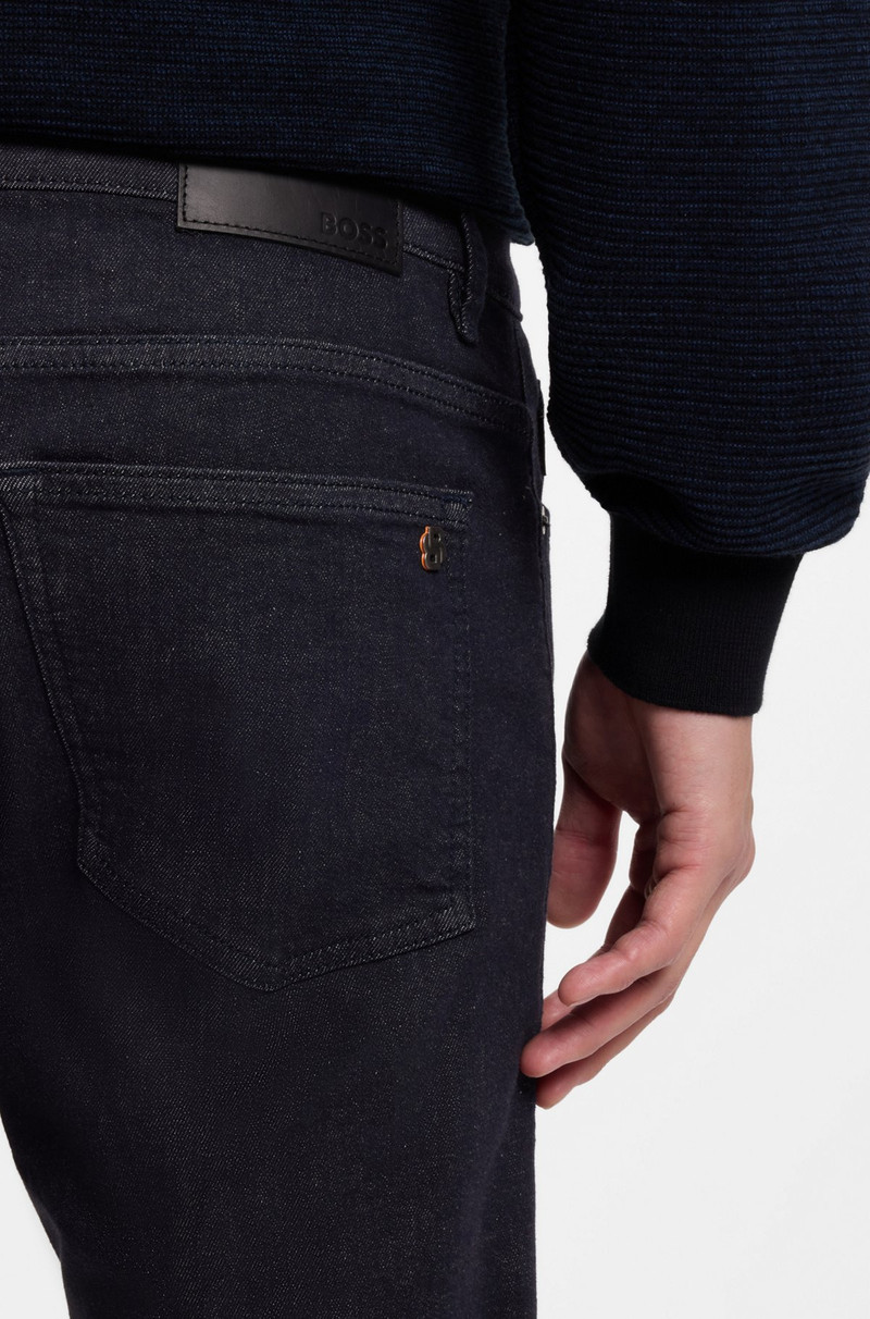 DELAWARE DARK-BLUE SLIM-FIT JEANS IN SOFT-MOTION DENIM 5