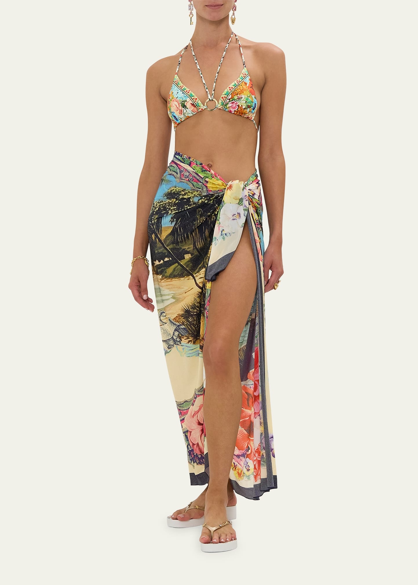 Bathing Bombshell Long Sarong Coverup - 2
