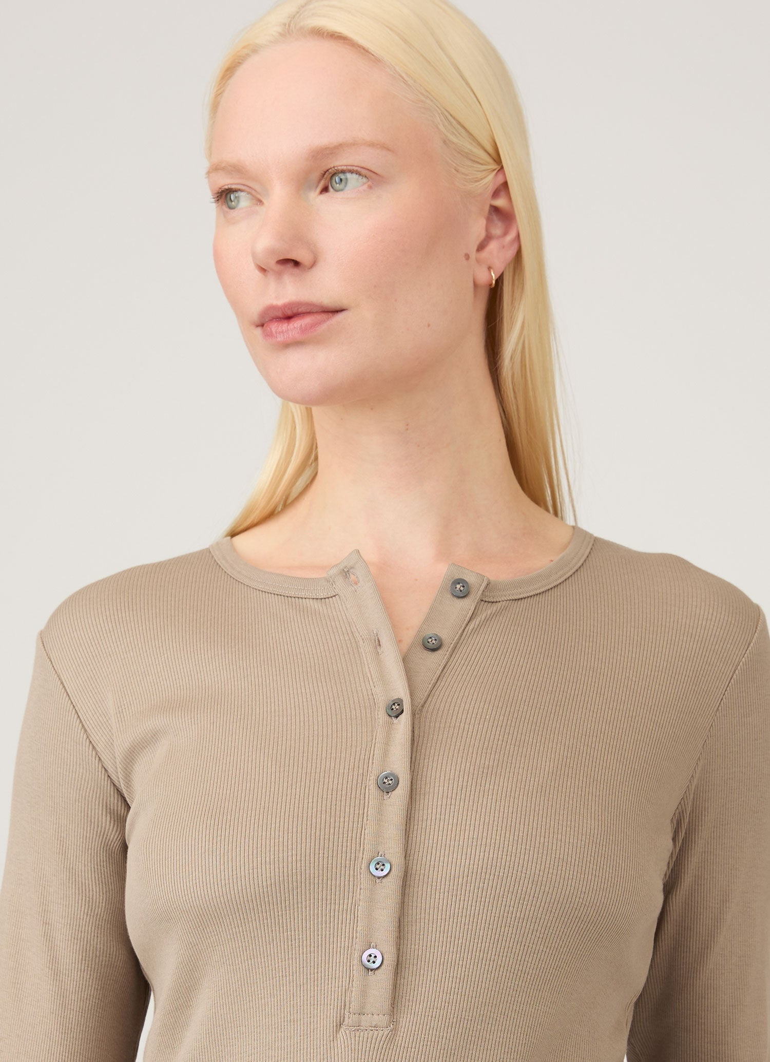 Ribbed Henley - 4