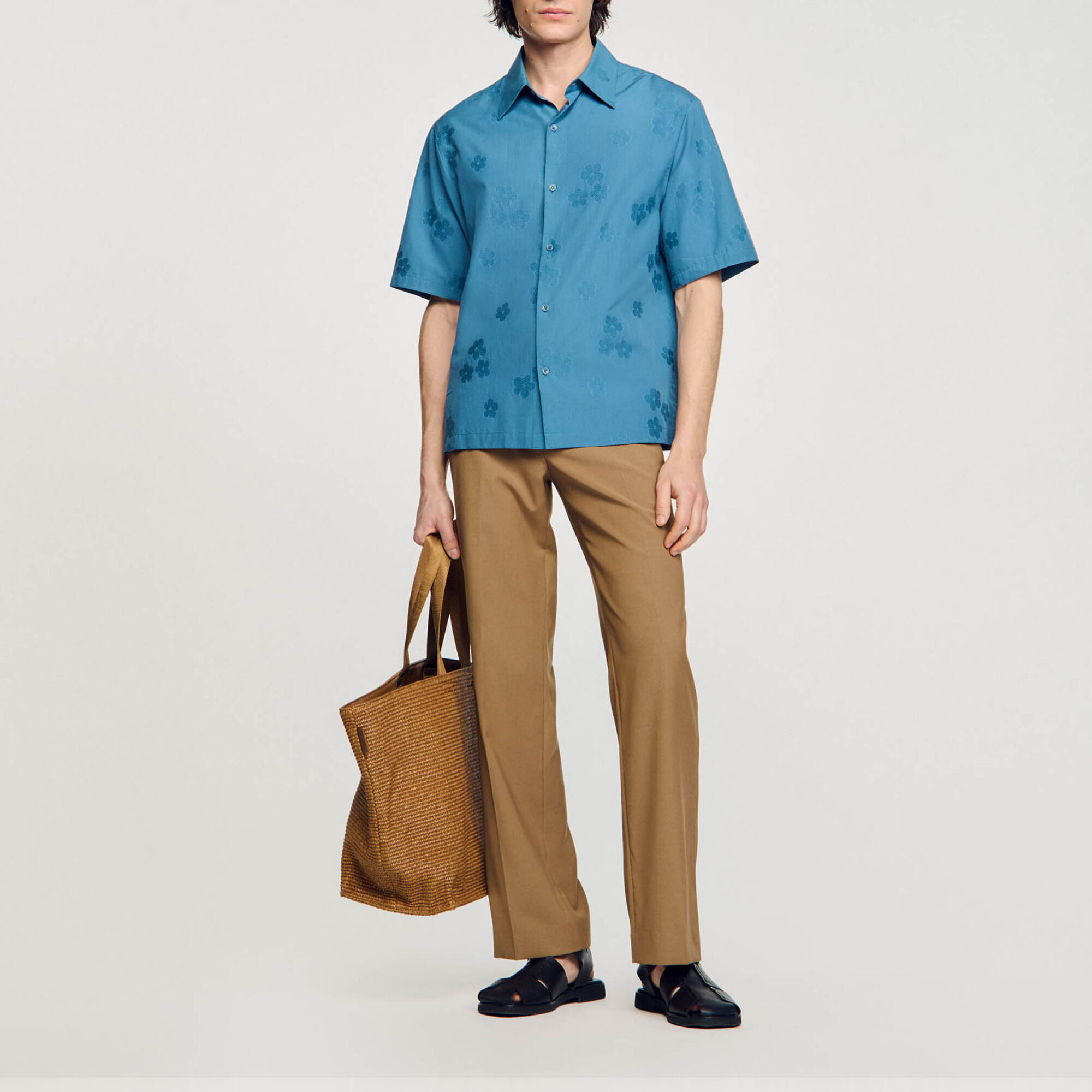 OVERSIZED FLORAL JACQUARD SHIRT - 2