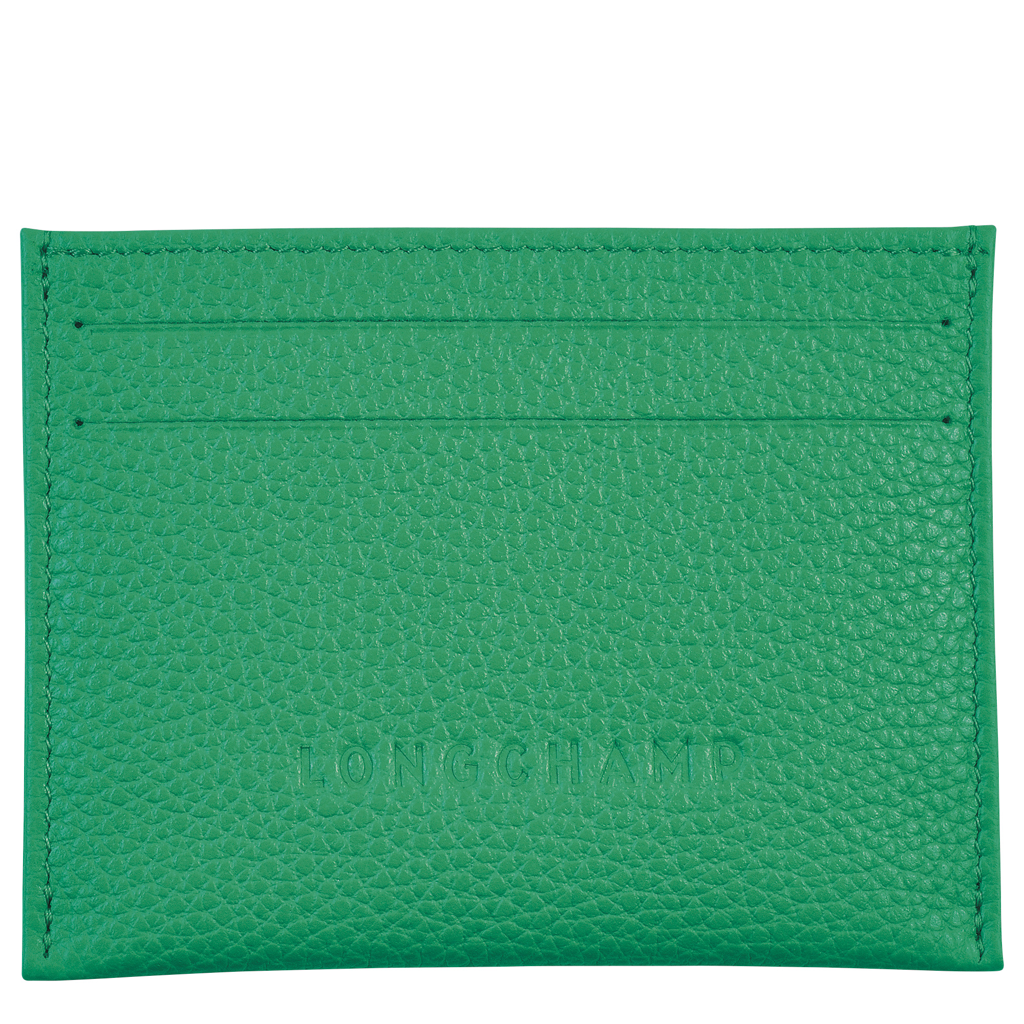 Le Foulonné Cardholder Green - Leather - 1