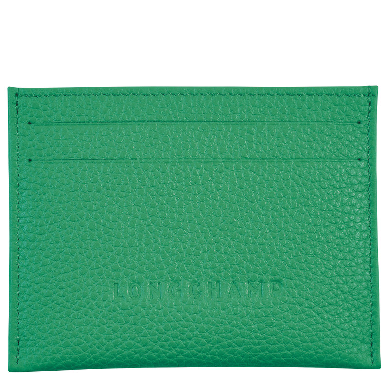 Le Foulonné Cardholder Green - Leather 1