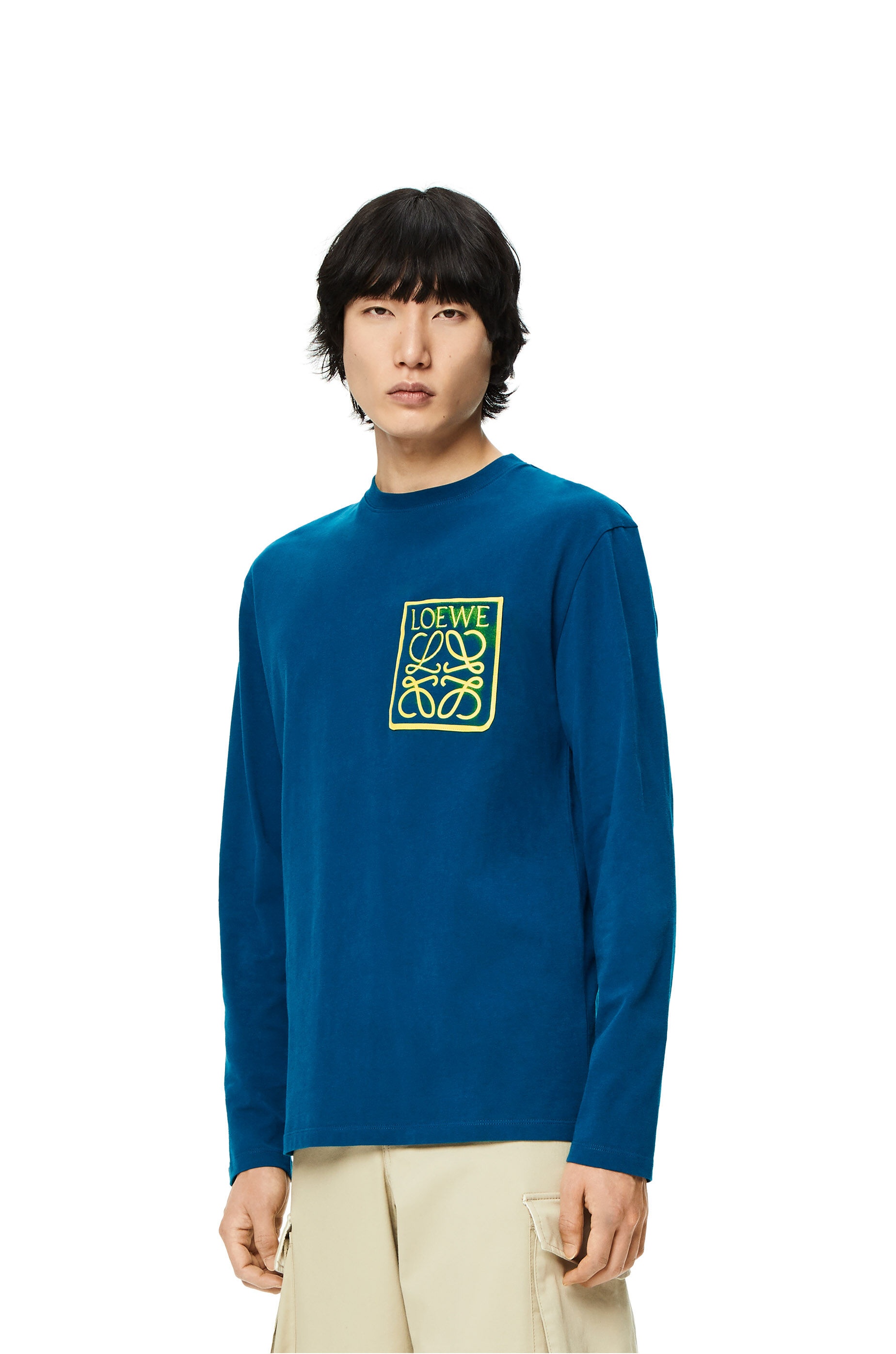 Anagram fake pocket long sleeve T-shirt in cotton - 3