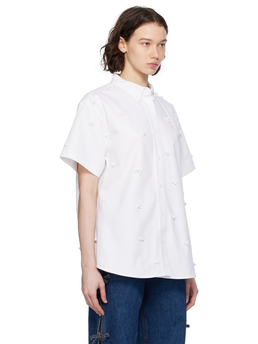 White Ribbon Shirt - 2