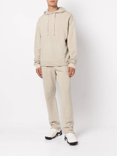 John Elliott raw edge jacquard Terry hoodie outlook