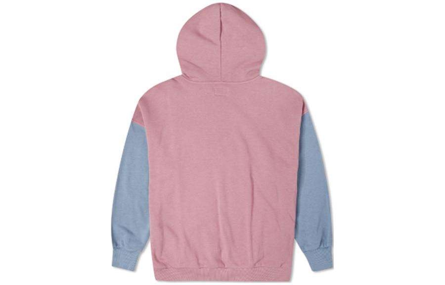 (WMNS) Converse Oversized Color-Blocked Pullover Hoodie 'Pink Aura Multi' 10022963-A01 - 2